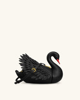Alani Swan Shaped Crossbody Bag - Black