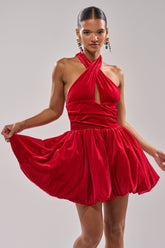 RUBY ROSE VELVET MINI DRESS
