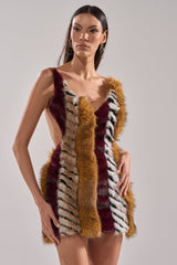 ANIMALISTIC MINI DRESS