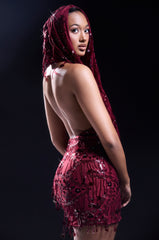 MOOD FOR THE NIGHT SEQUIN MINI DRESS