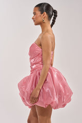HARD TO PLEASE BUBBLE MINI DRESS