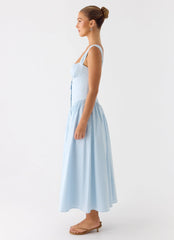 Emmalina Midi Dress - Blue