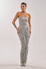 CLASSIC CHIC STRAPLESS MAXI DRESS