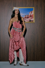 EMERALD DREAM SLEEVELESS MAXI DRESS IN PINK