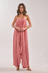 EMERALD DREAM SLEEVELESS MAXI DRESS IN PINK