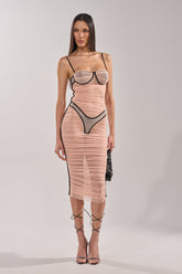 BIKINI BABE MESH MIDI DRESS