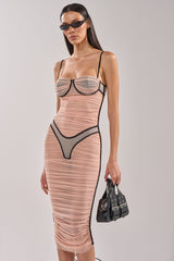 BIKINI BABE MESH MIDI DRESS