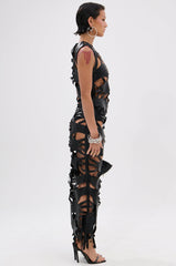 ROUND OF APPLAUSE CUTOUT MAXI DRESS
