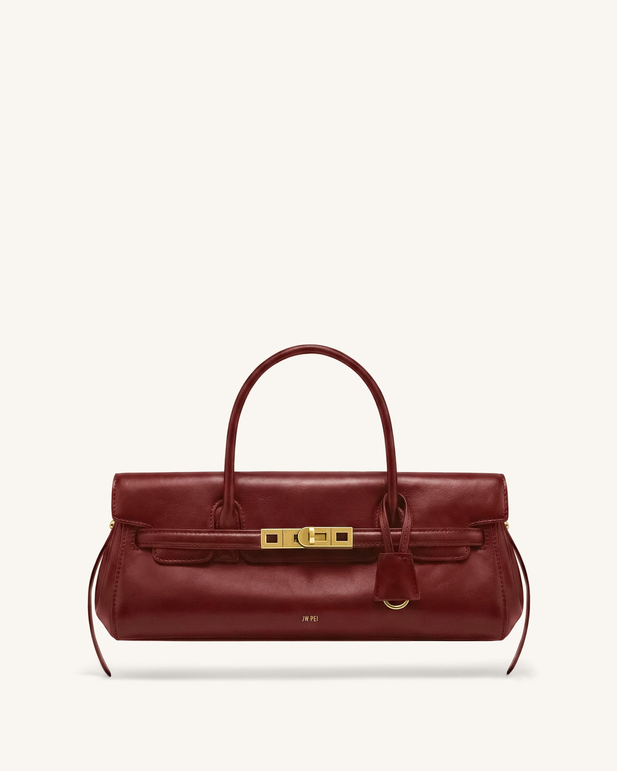 Yara Small Top Handle Shoulder Bag - Dark Red