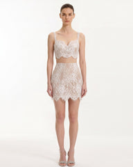 Lace Crop Camisole - White