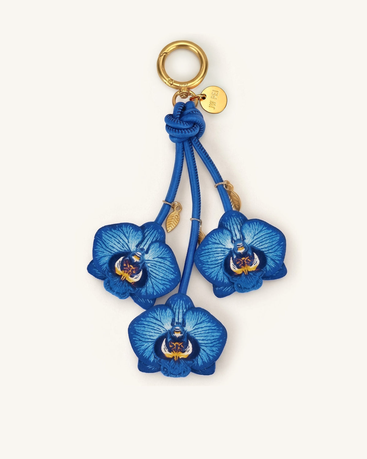 Orchid Bag Charm - Cobalt Blue