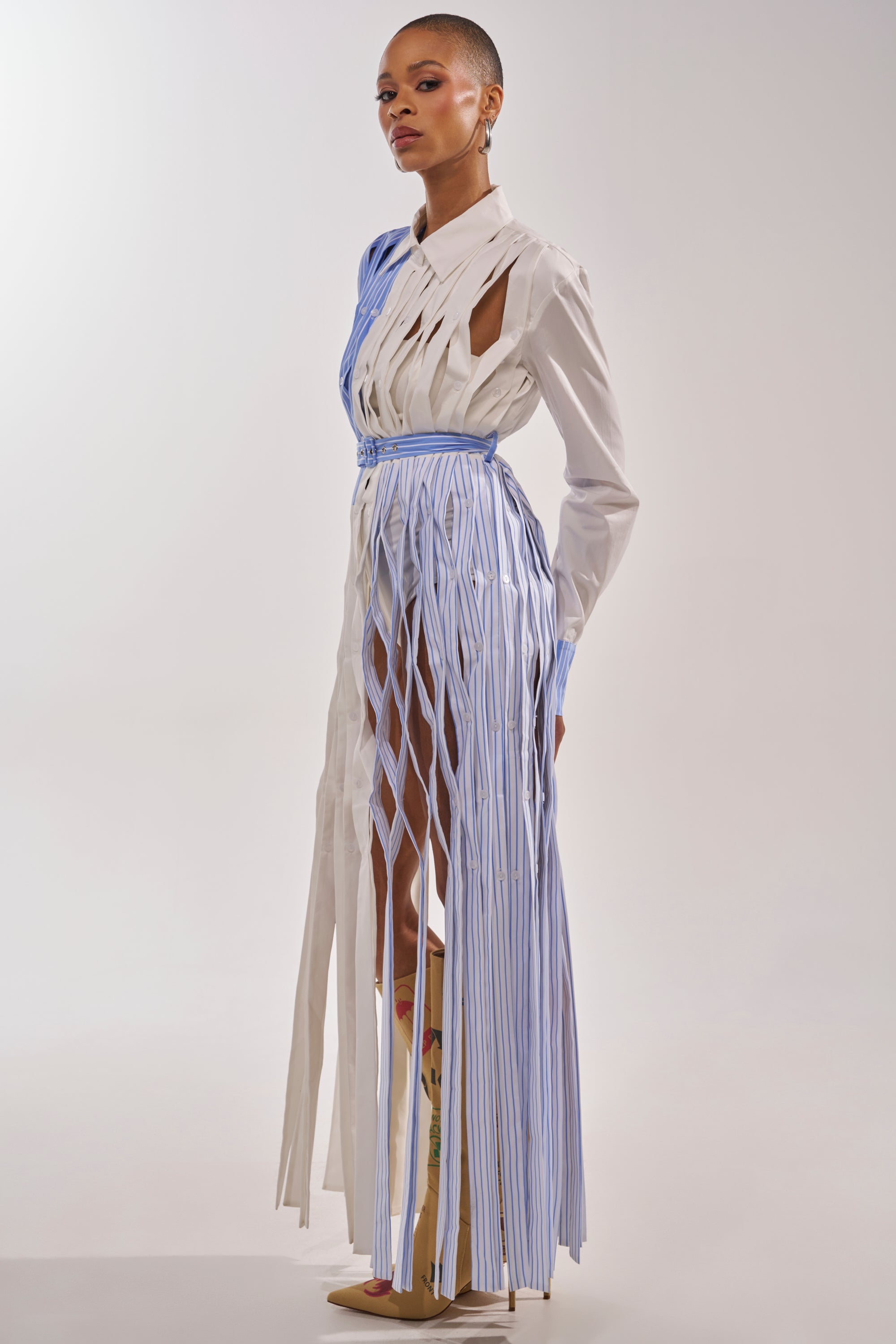 NOT MY MANS BUTTON UP SHIRT MAXI DRESS