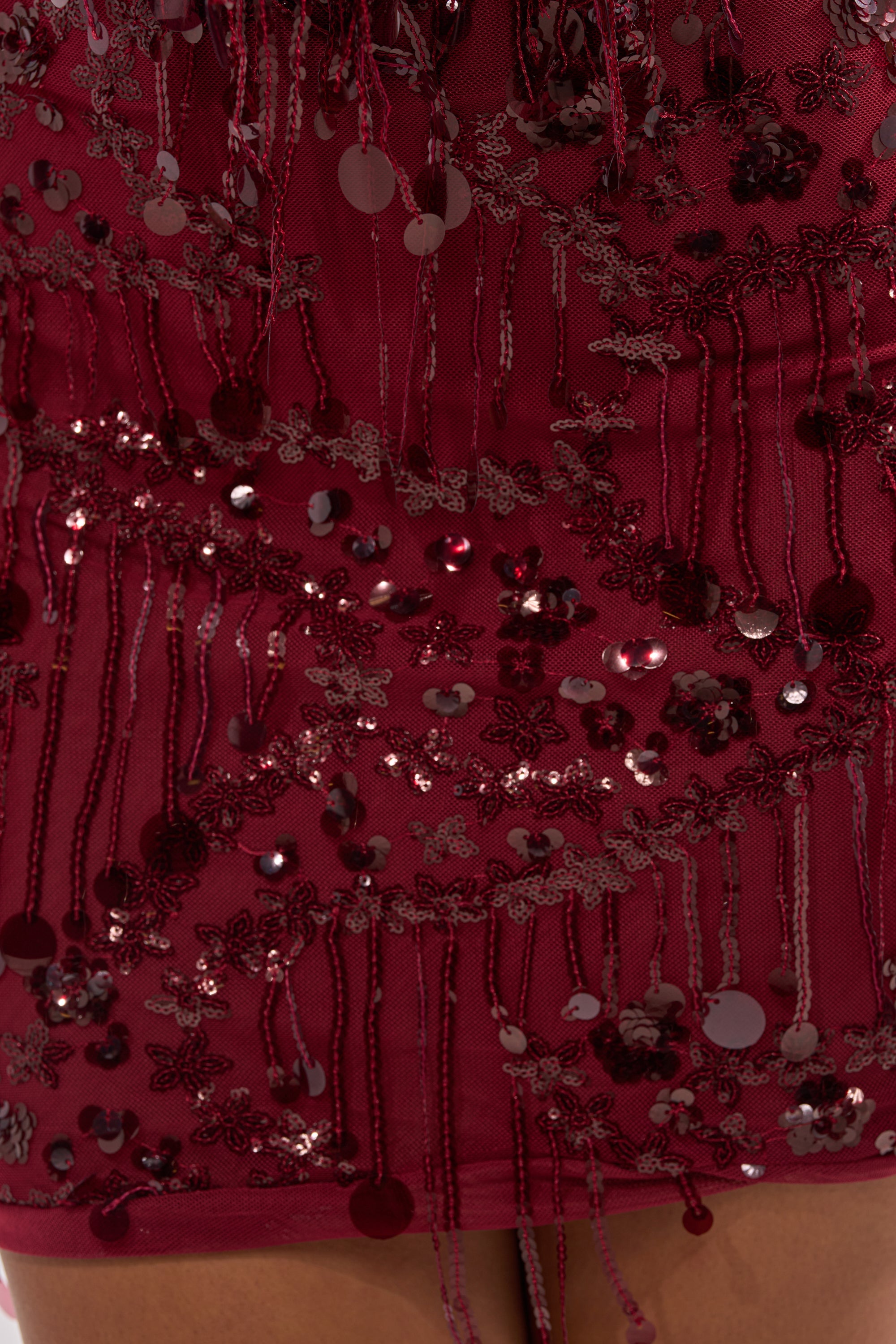 MOOD FOR THE NIGHT SEQUIN MINI DRESS