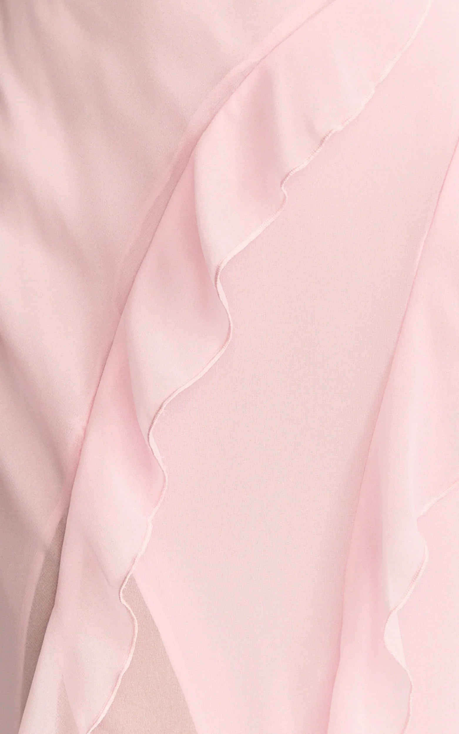 Connie Midi Dress - Ruffle Detail Dress in Pink