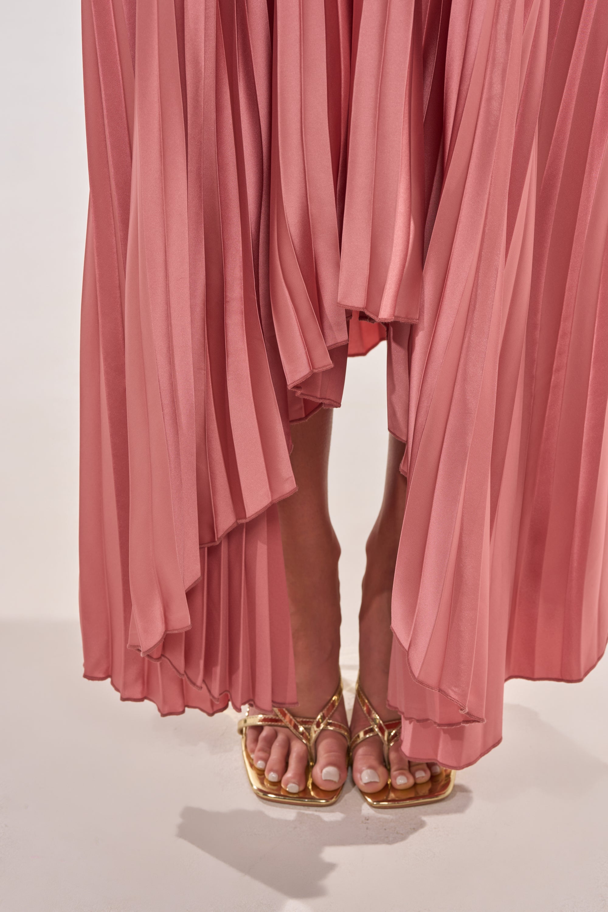 EMERALD DREAM SLEEVELESS MAXI DRESS IN PINK