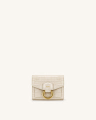 Stella Wallet - Ivory  Croc