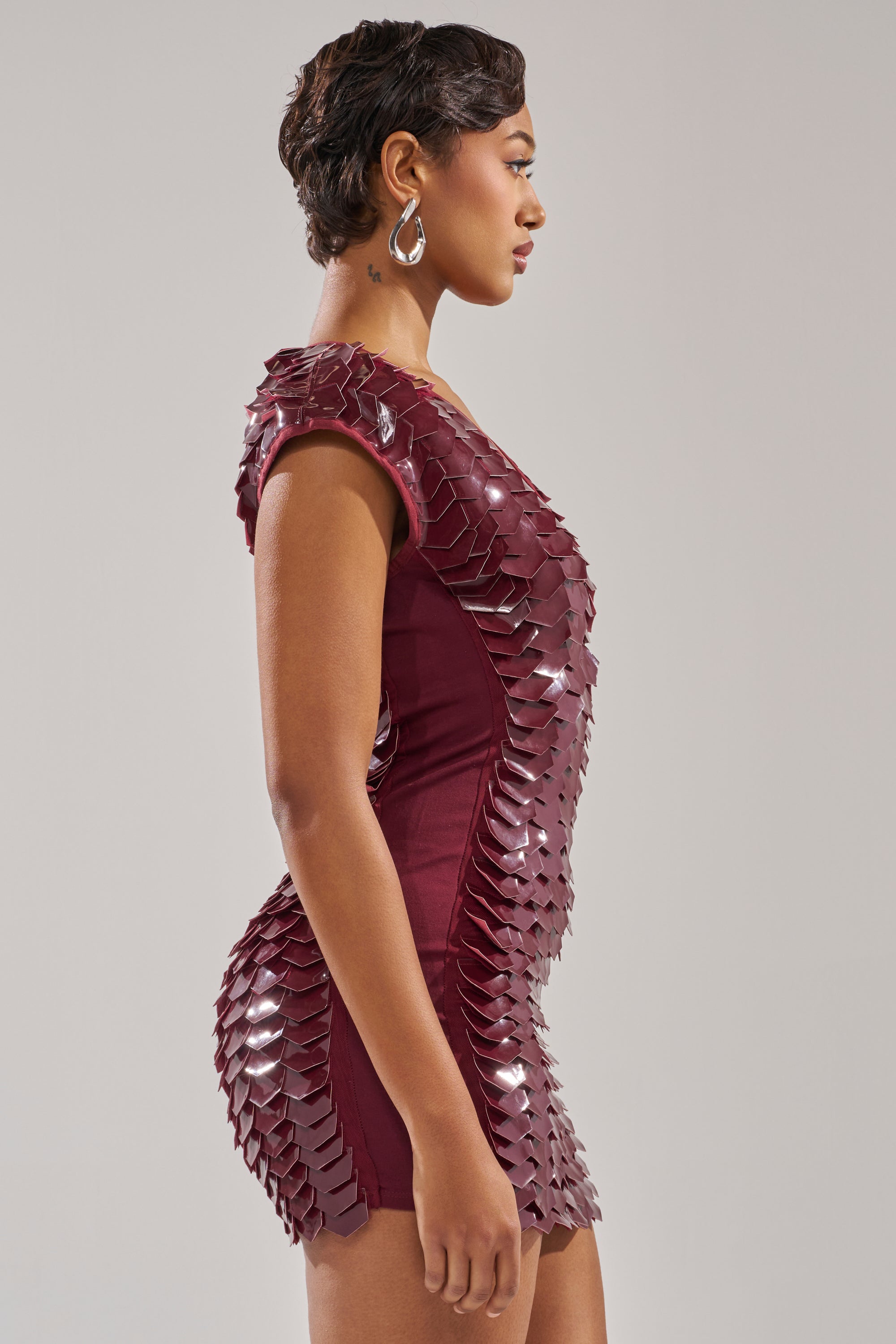 CRAZY IN LOVE SCALE MINI DRESS