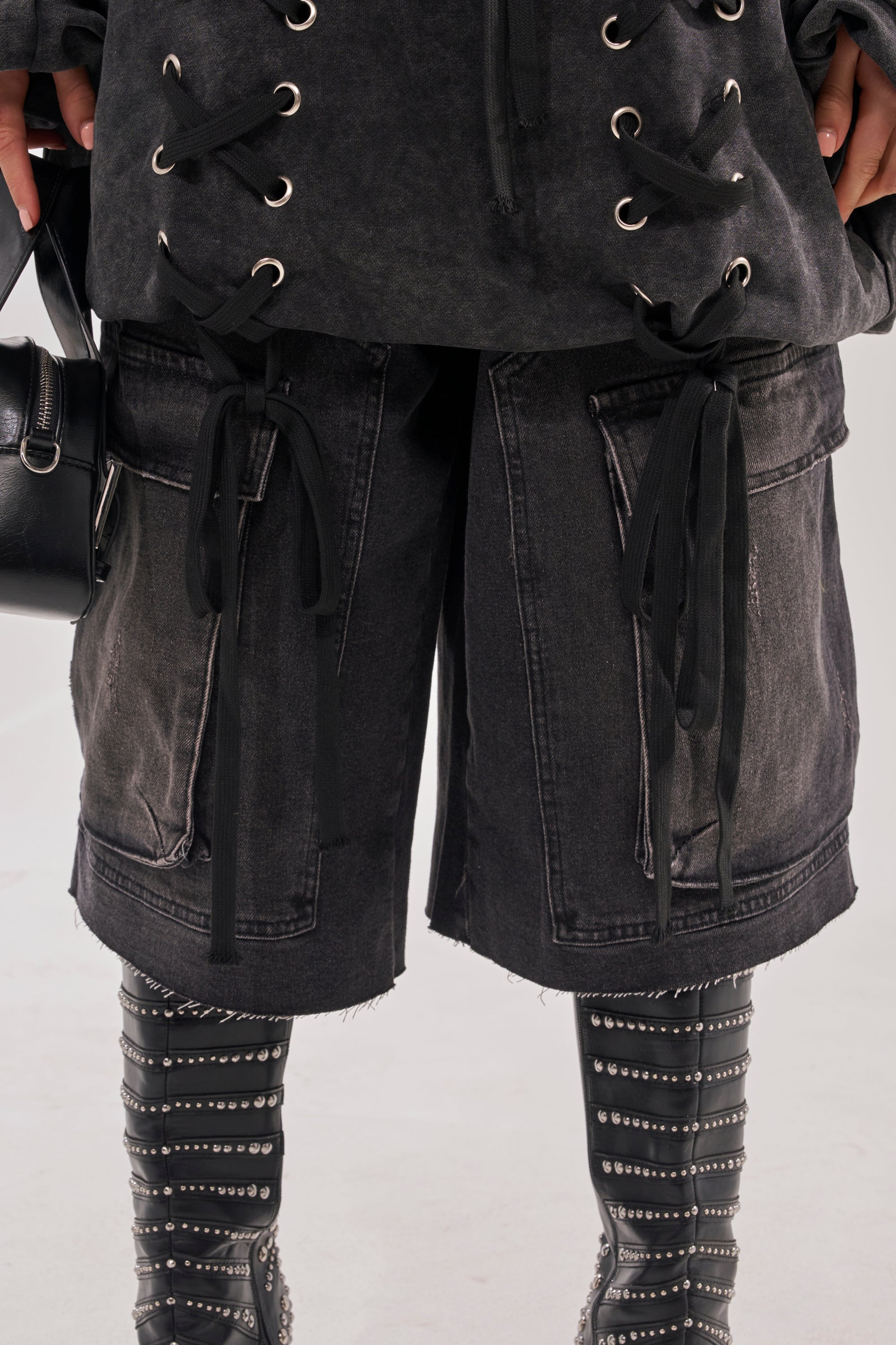 LACED UP FOR GOOD MINI DRESS