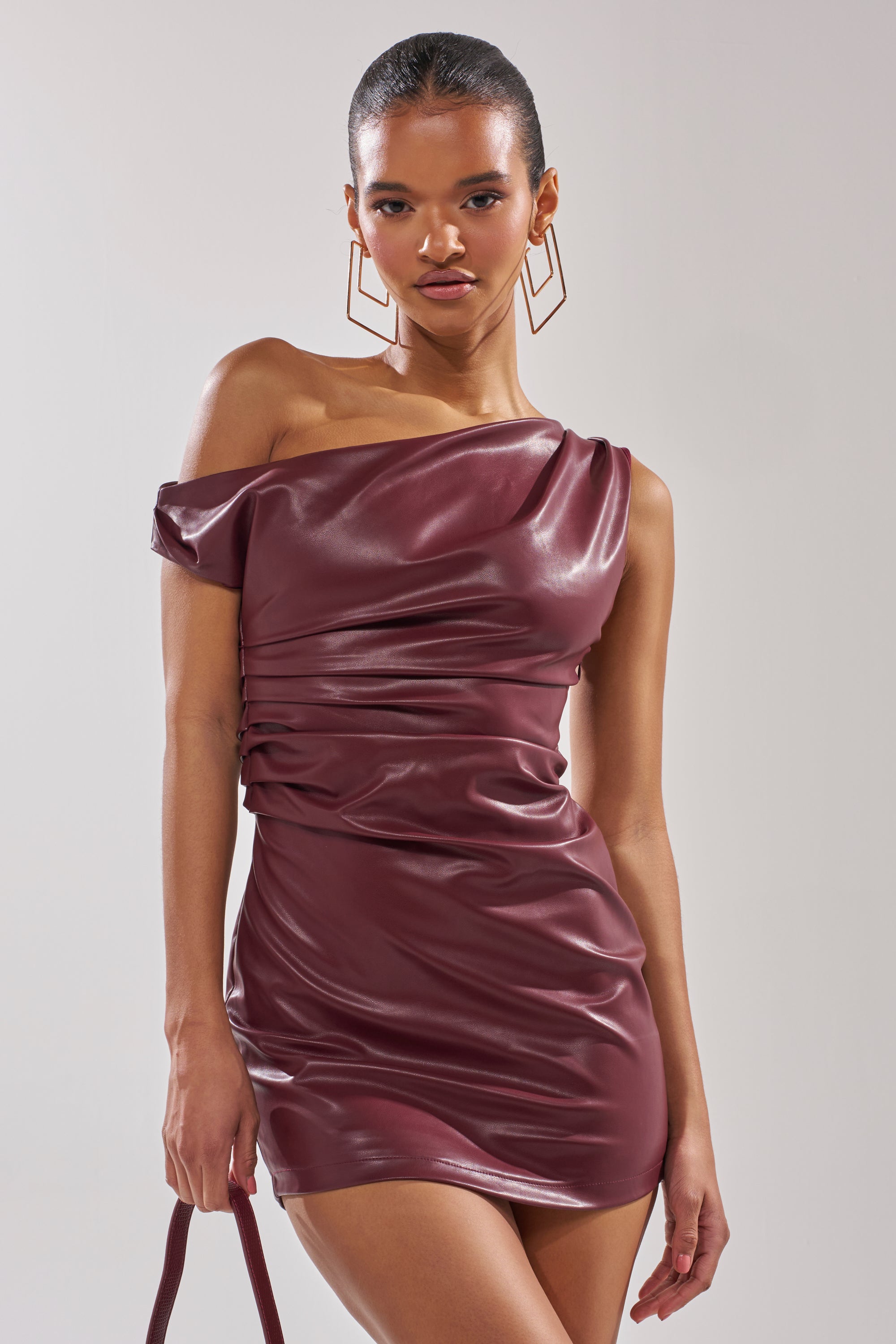 KYLIE PU MINI DRESS