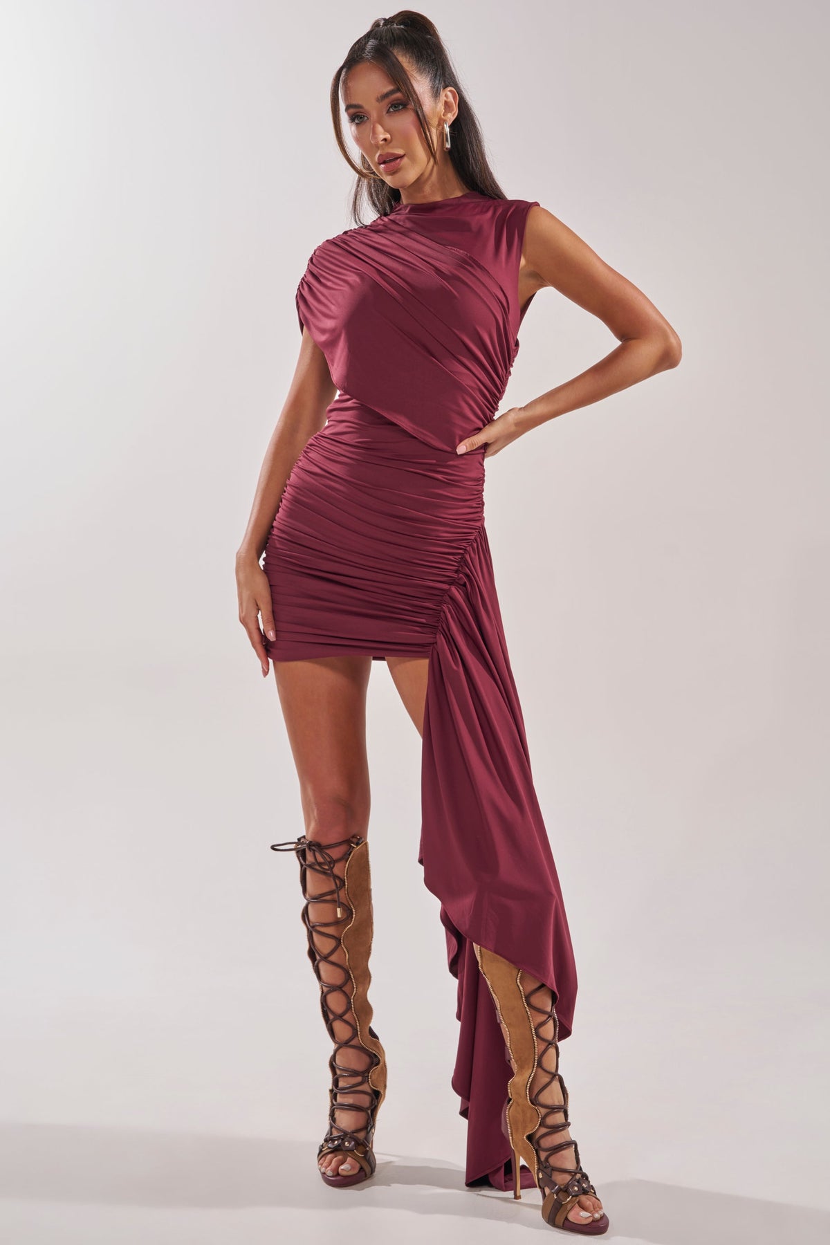 WRAP ME UP MINI DRESS