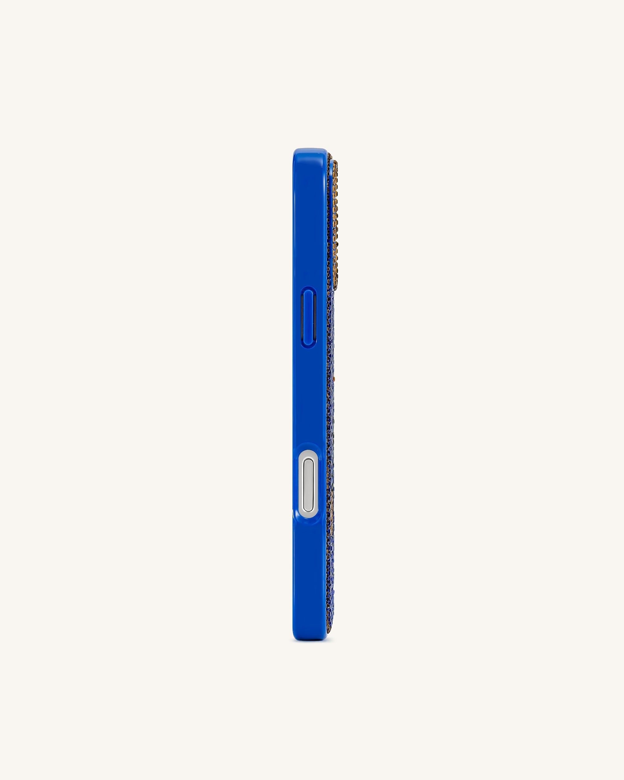 Dachshund with Flower Phone Case - Multicolor Blue