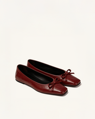 Clara Bow Flats – Burgundy