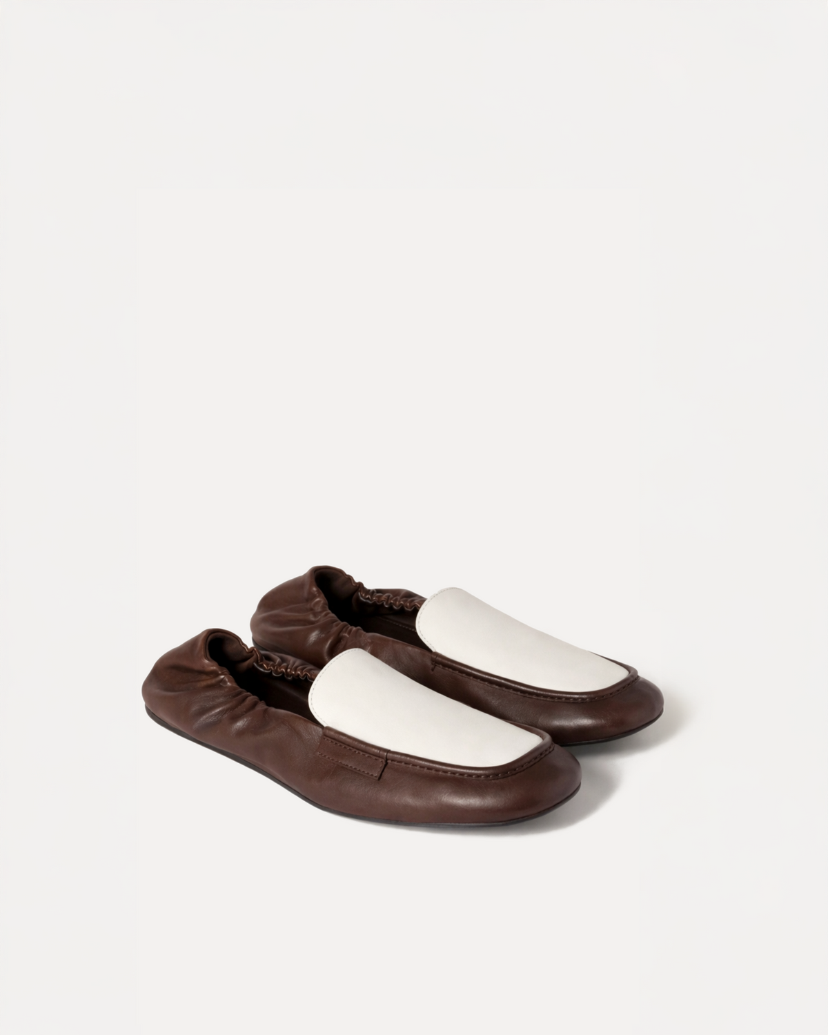 Sophie Colorblock Flats – Brown