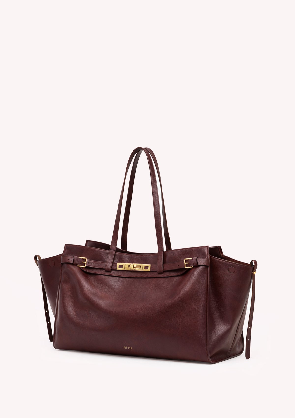 Ava Vegan Leather Tote Bag - Brown