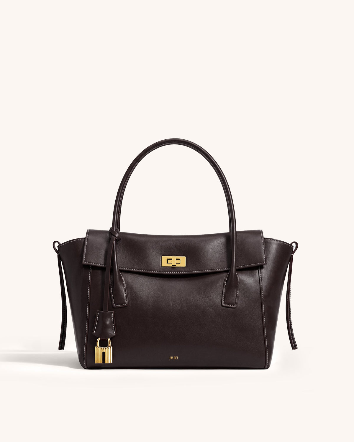 Quinn Structured Tote - Brown